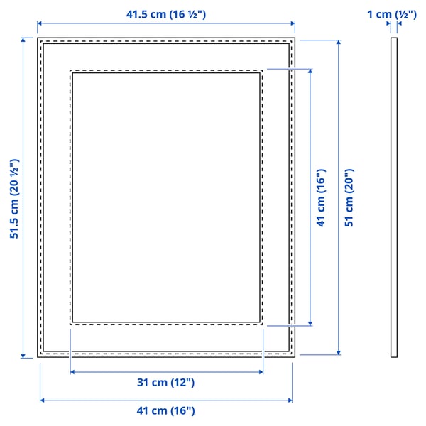 KNOPPÄNG Frame, black, 16x20 - IKEA