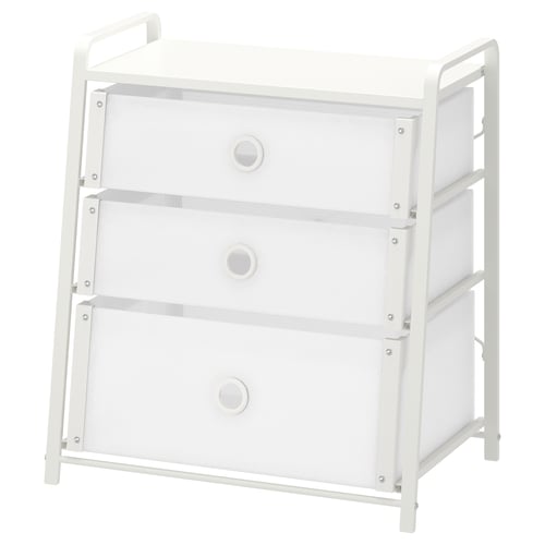 LOTE 3-drawer dresser, white, 21 5/8x24 3/8 "