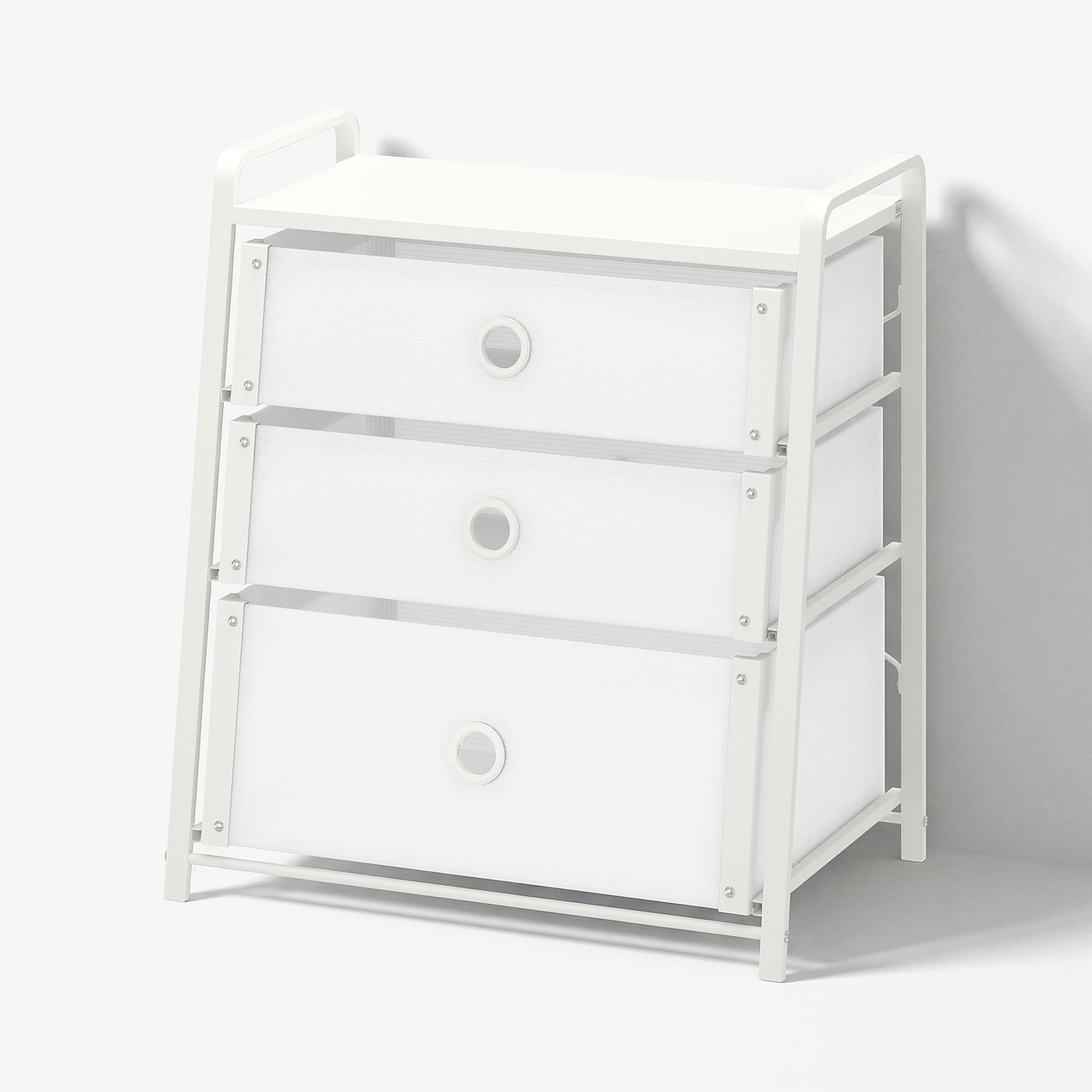 LOTE 3-drawer dresser, white