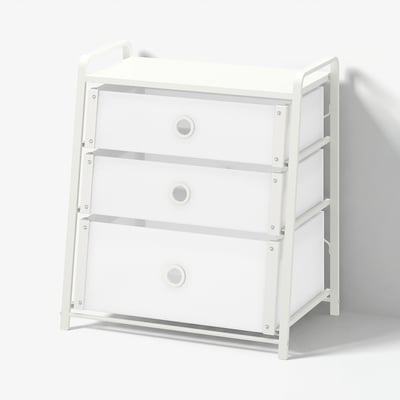 LOTE 3-drawer dresser, white, 21 5/8x14 1/8x24 3/8 "