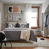 LUKTJASMIN Comforter set, dark gray, King