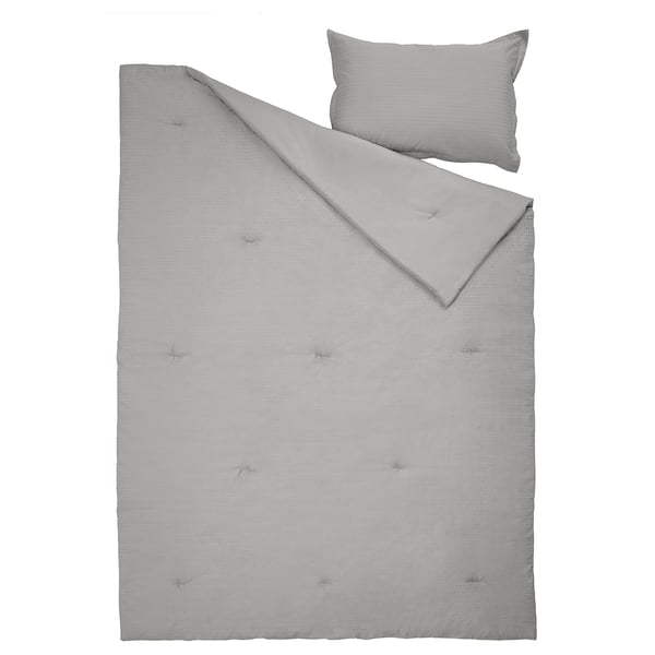 LUKTVICKER Comforter set, gray, Twin/Twin X-long