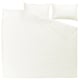 LUKTVICKER white waffle cotton duvet & pillowcase set, soft, classic design.