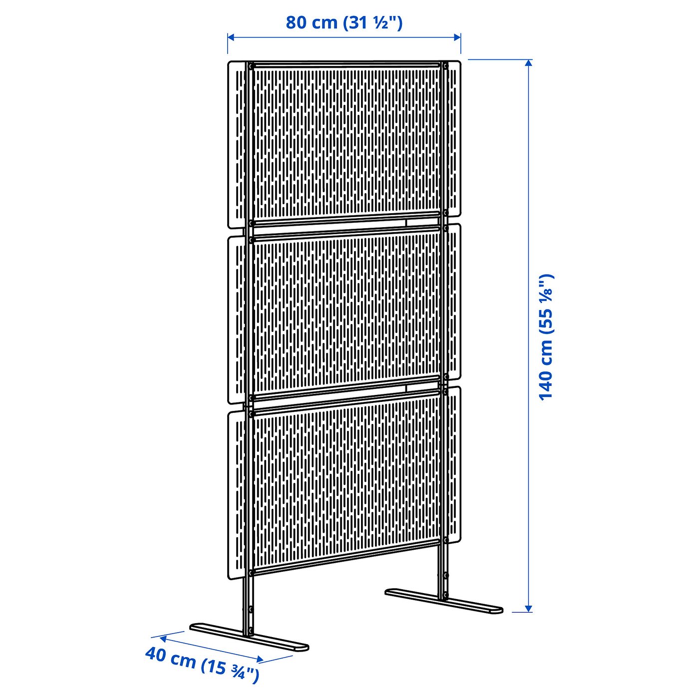 IKEA フェンス　ルンゴン LUNGÖN privacy screen, off-white indoor/outdoor, 551/8x311/2x153/4