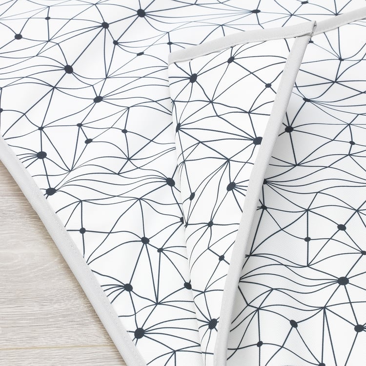 LURVIG Blanket, white, black IKEA