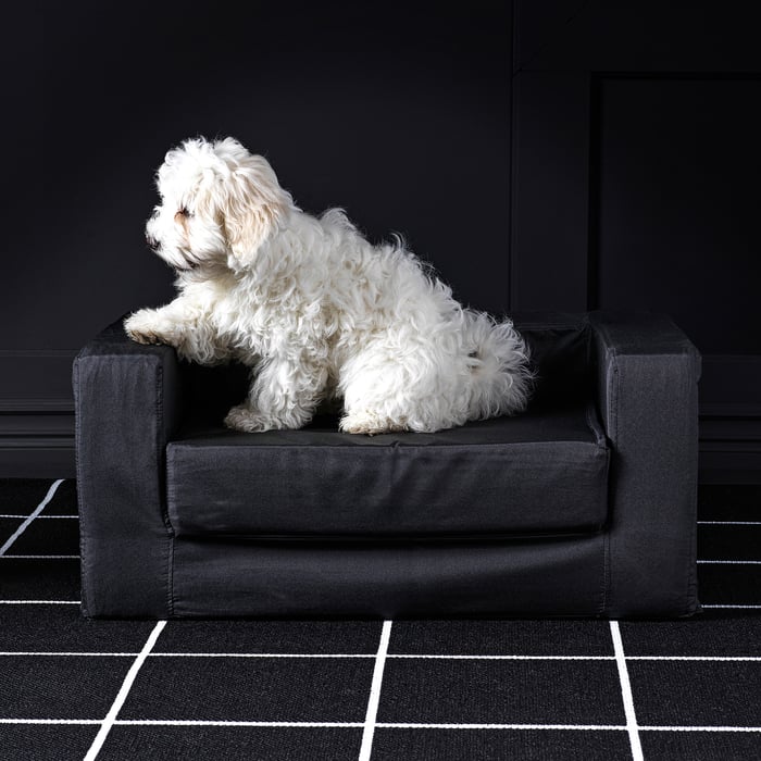 LURVIG Cat/dog bed, black IKEA