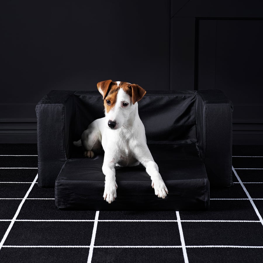 LURVIG Cat/dog bed, black IKEA