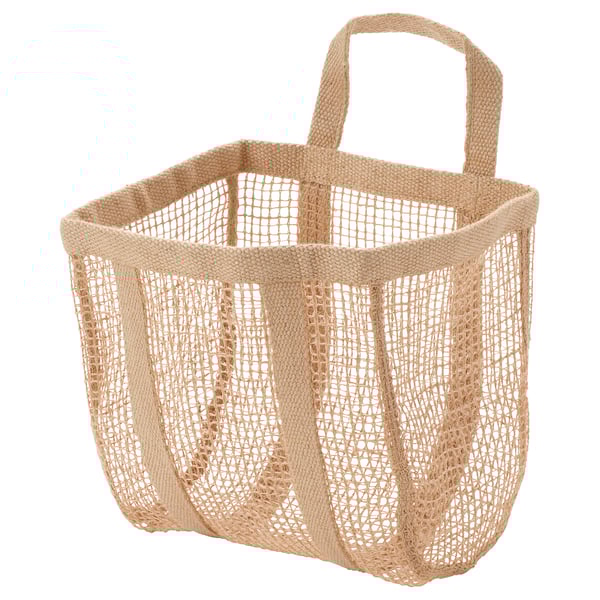 LUSTIGKURRE Basket, natural jute, 9 ¾x7 ¾x13" IKEA