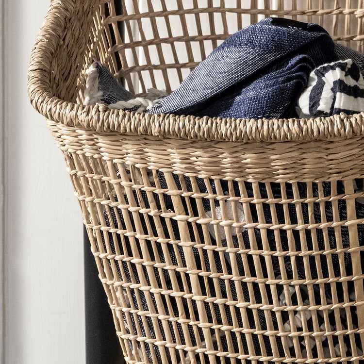 LUSTIGKURRE Basket, natural seagrass, 11 ¾x7 ¾x13 ¾" IKEA