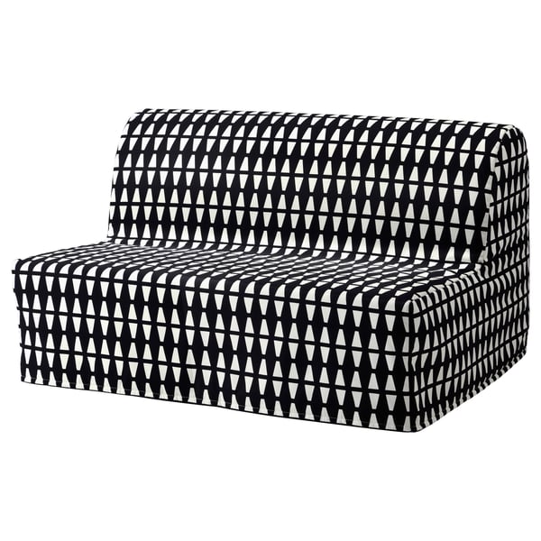 Lycksele Lovas Sleeper Sofa Ebbarp Black White Ikea