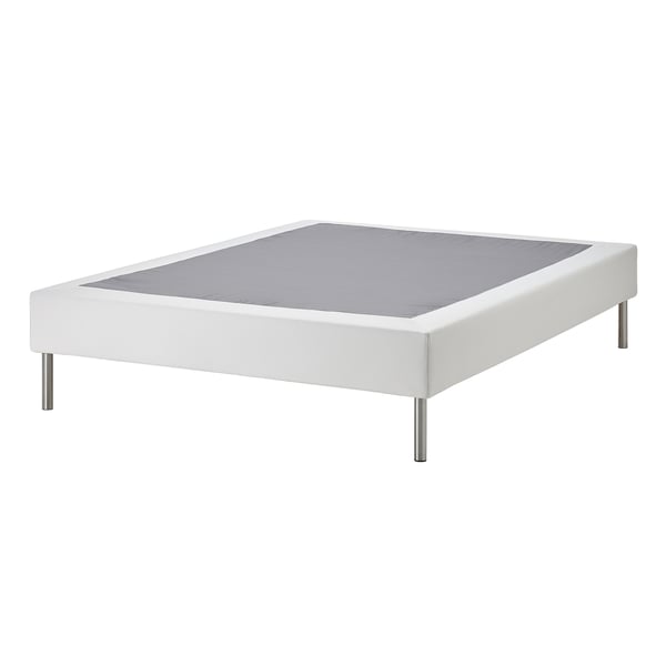 LYNGÖR slatted mattress base with legs, white, King IKEA