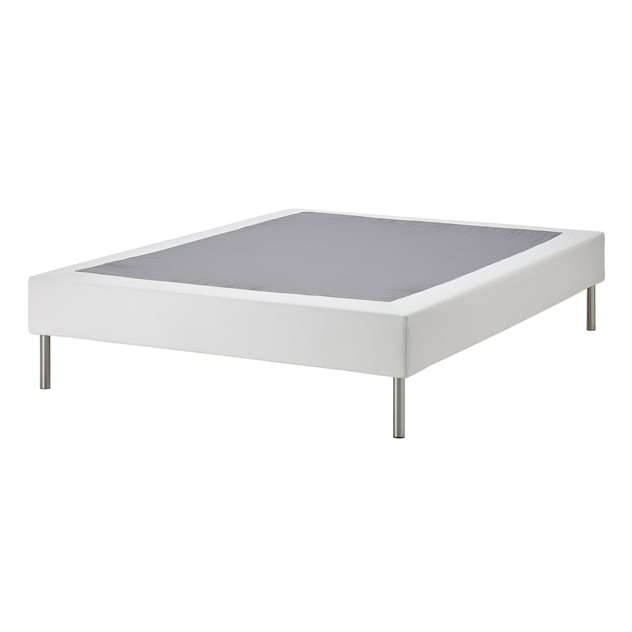 LYNGÖR slatted mattress base with legs, white, King IKEA