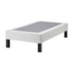 LYNGÖR Slatted mattress base with legs, white, Twin