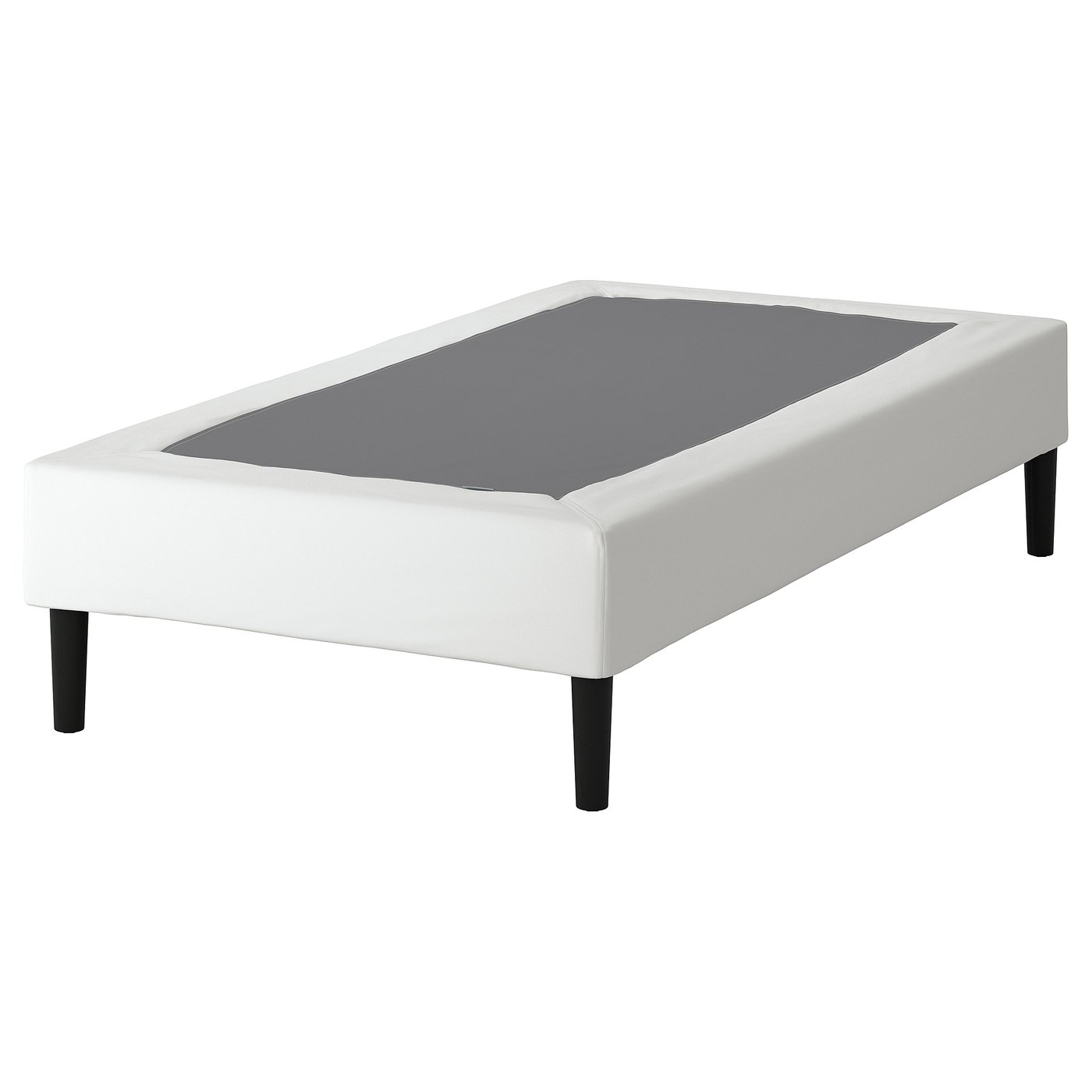 Slatted Mattress Base With Legs, White