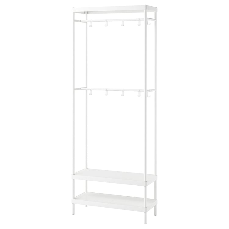 MACKAPÄR coat rack with shoe storage unit, white, 303/4x125/8x783/4" IKEA