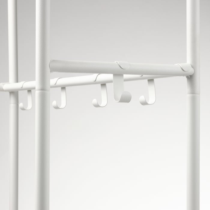 MACKAPÄR coat rack with shoe storage unit, white, 303/4x125/8x783/4" IKEA
