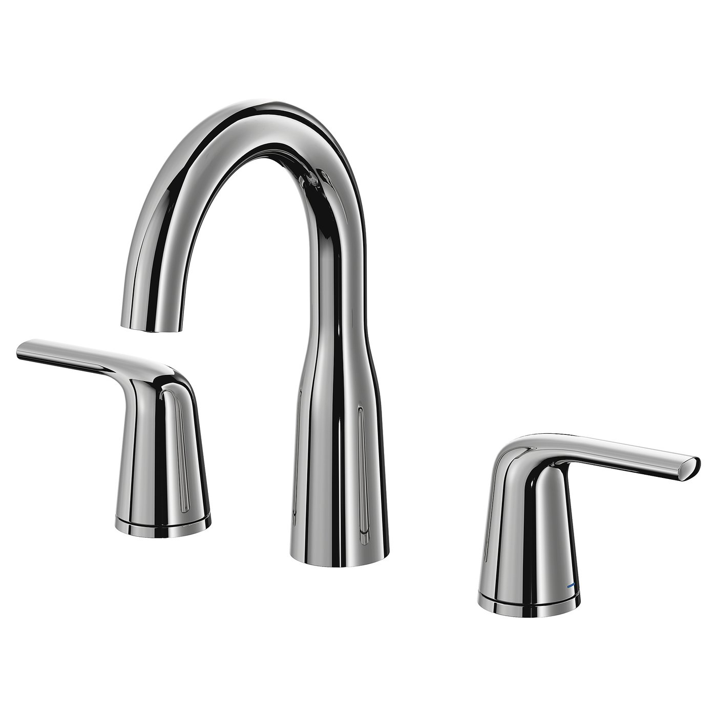 Widespread Sink Faucet, Chrome Plated