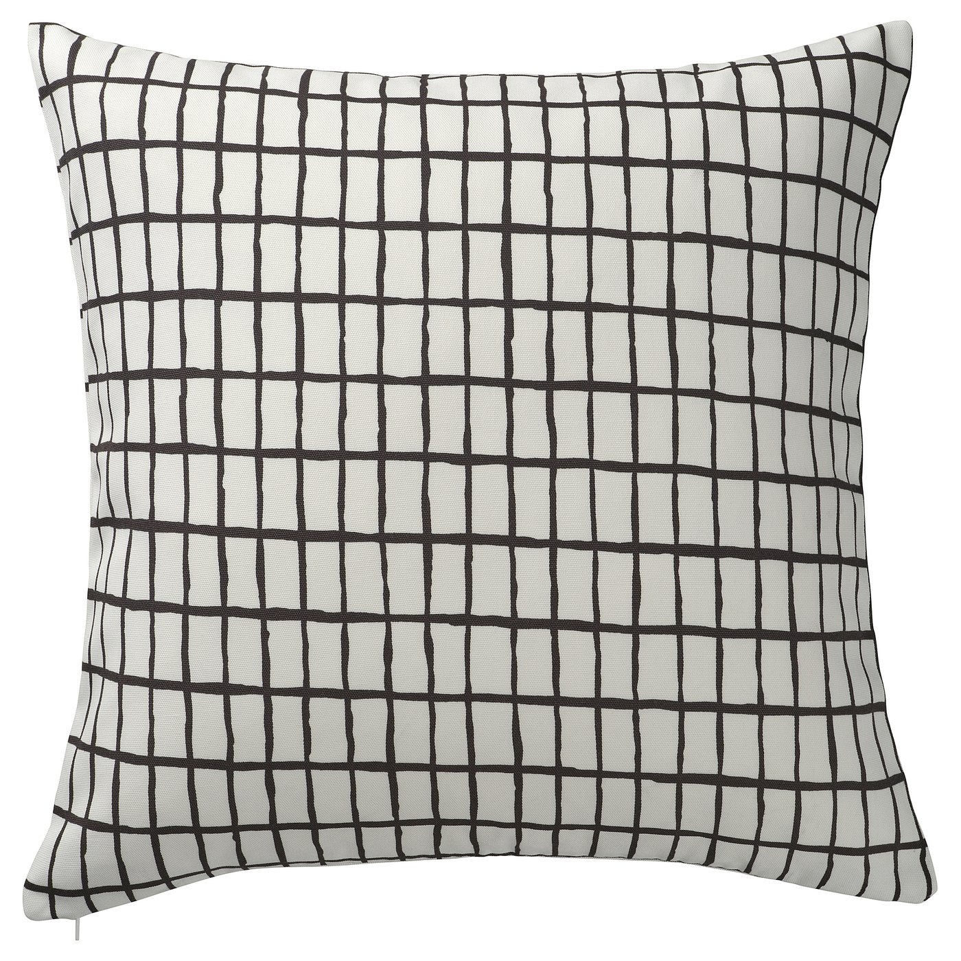 MÄSTERROT Cushion cover, white/black, 20x20 "