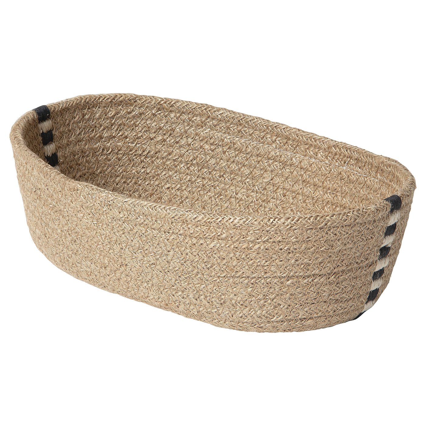 MÄVINN bread basket, jute, 11x6x3 ¼