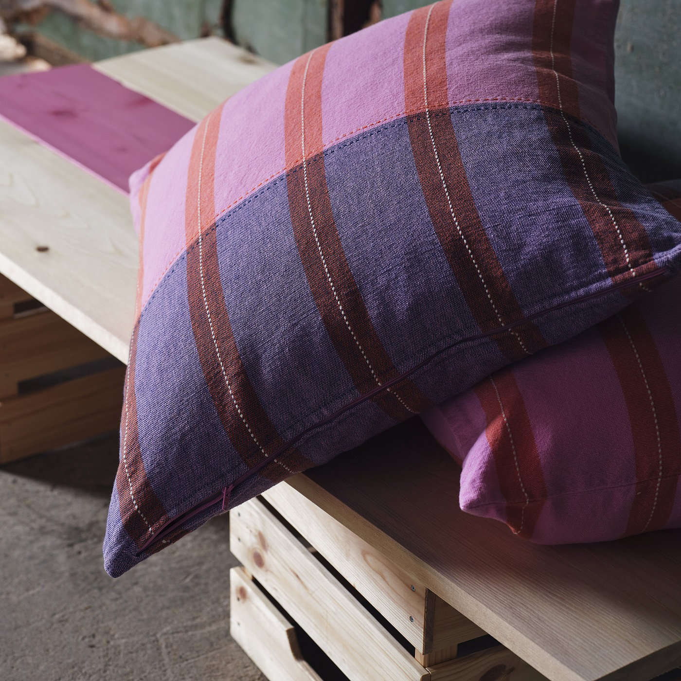 MÄVINN cushion cover, pink/orange, 20x20