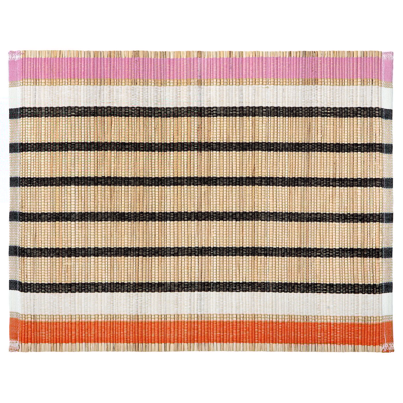 Placemat, Banana Fiber/Stripe Pattern