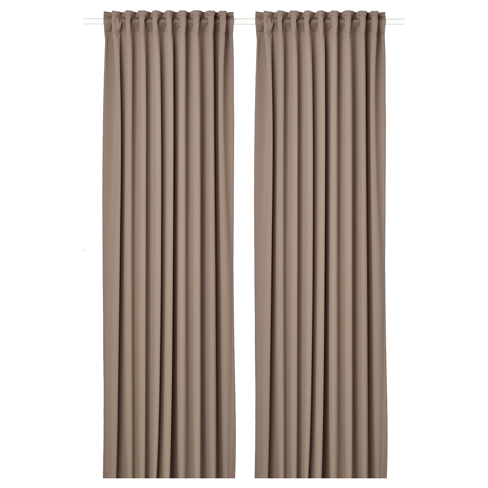 MAJGULL Blackout curtains, 1 pair, gray, 57x98" IKEA