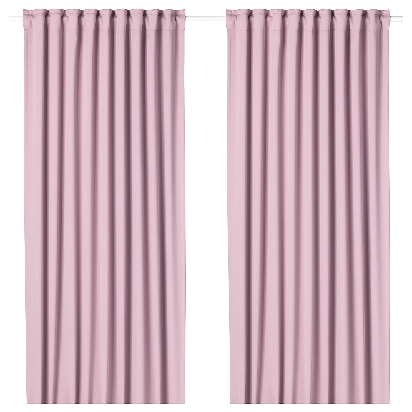 MAJGULL Room darkening curtains, 1 pair light pink IKEA