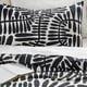 Option: MAJSMOTT Comforter set, black/white, Twin/Twin X-long