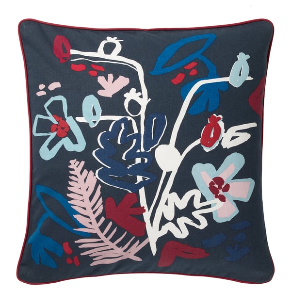 Malarborste Cushion Cover Dark Blue Multicolor Ikea