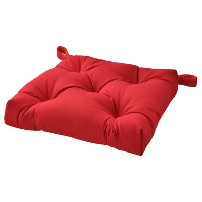 MALINDA Chair pad, bright red, 16/14x15x3 "