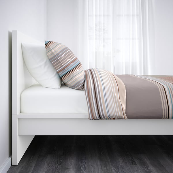 MALM Bed frame, high, white, Twin