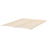 MALM Bed frame with mattress, white stained oak veneer/Vesteröy medium firm, King