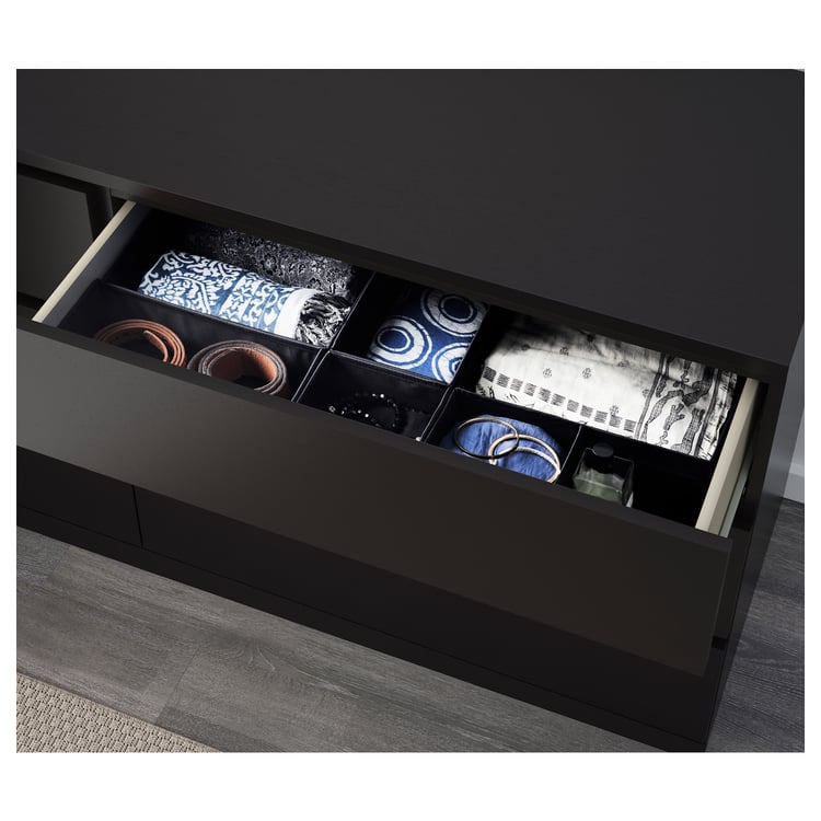 MALM Bedroom furniture, set of 4, blackbrown, Queen IKEA