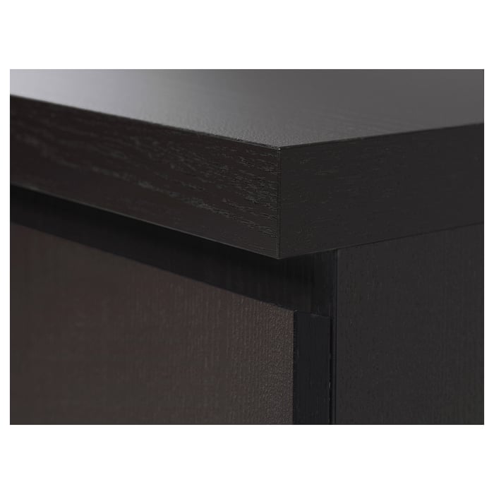 MALM desk, blackbrown, 551/8x255/8" IKEA