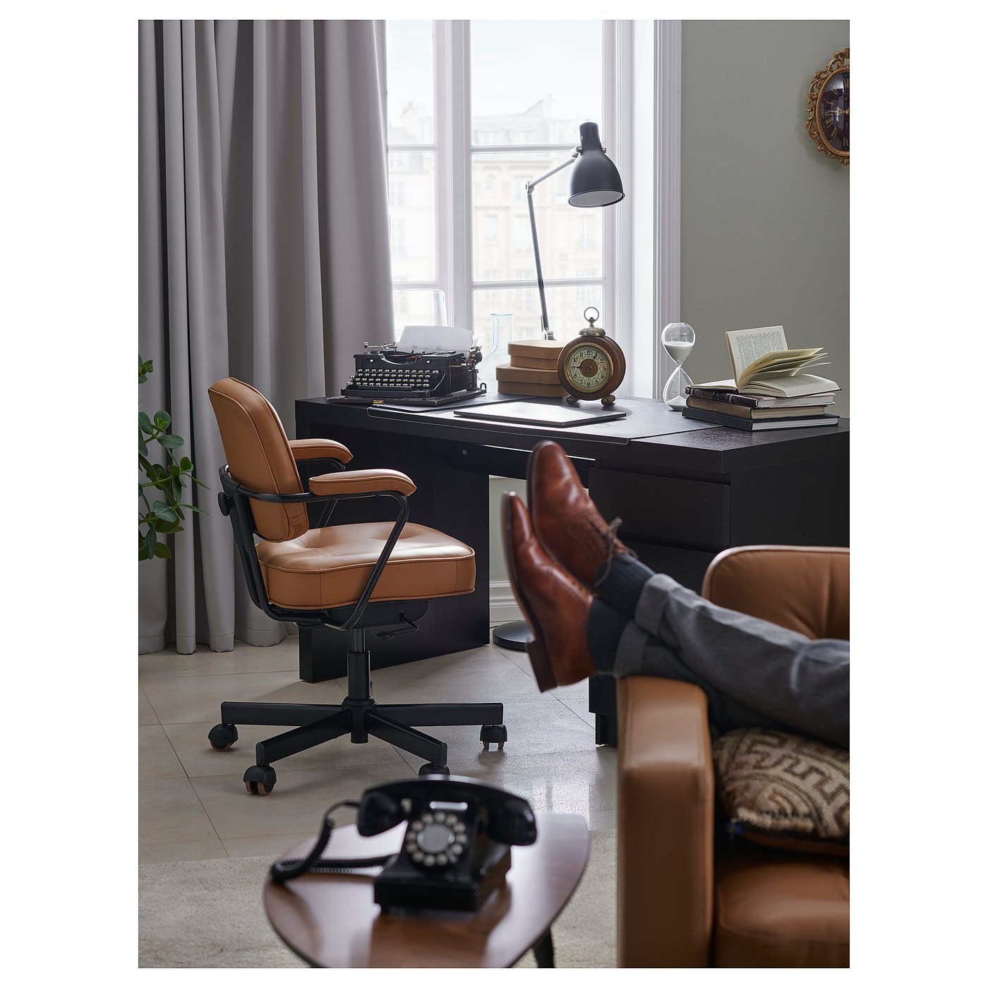 Malm Desk Black Brown 55 1 8x25 5 8 Ikea