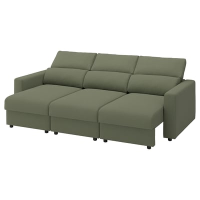 MALMKÖPING 3-seat sofa, Tibbleby gray-green