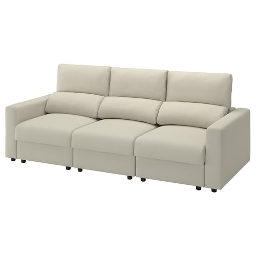 MALMKÖPING 3-seat sofa, Tibbleby light beige