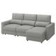 MALMKÖPING 3-seat sofa, with chaise/Tibbleby beige/gray