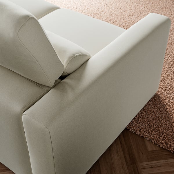 MALMKÖPING 3-seat sofa, with chaise/Tibbleby light beige
