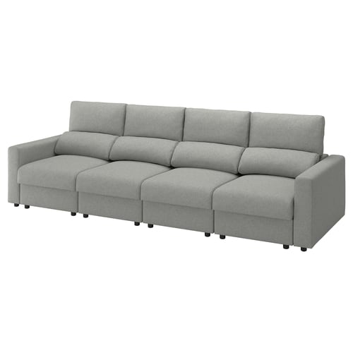MALMKÖPING Sectional, 4-seat, Tibbleby beige/gray