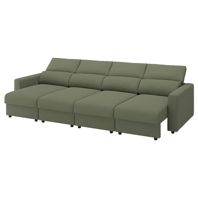 MALMKÖPING Sectional, 4-seat, Tibbleby gray-green