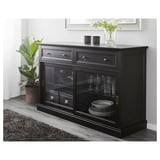 MALSJÖ Sideboard, black stained, 57 1/8x36 1/4 "