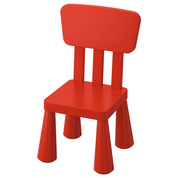 Mammut Children S Chair Indoor Outdoor Red Ikea