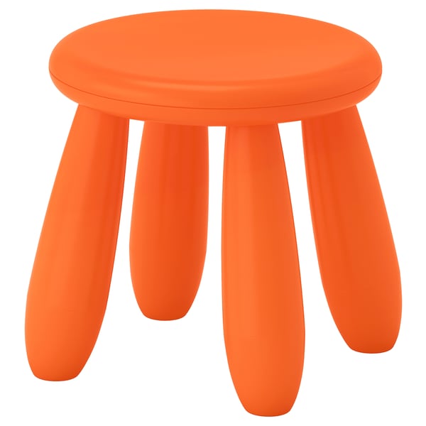 Mammut Children S Stool Indoor Outdoor Orange Ikea