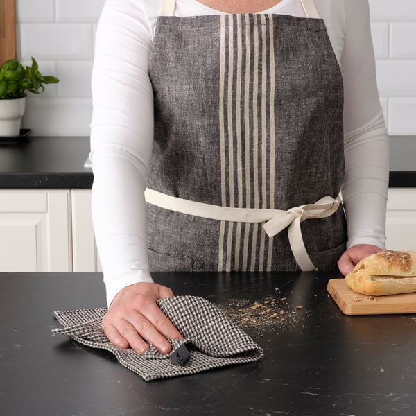 MARIATHERES Oven mitt, gray - IKEA