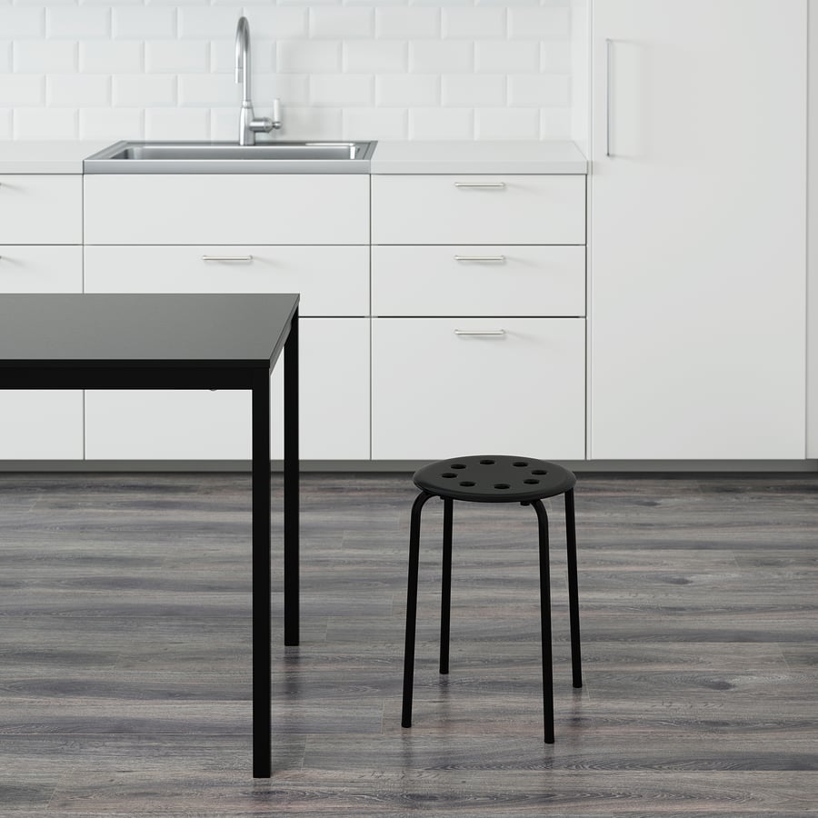 MARIUS Stool, black IKEA
