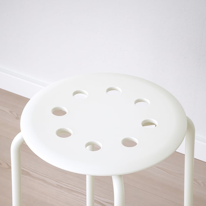 MARIUS stool, white, 173/4" IKEA