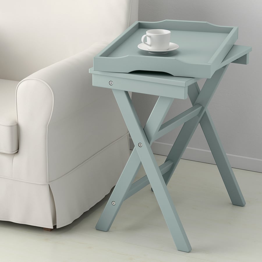 MARYD Tray table, green, 22 7/8x15x22 7/8" IKEA