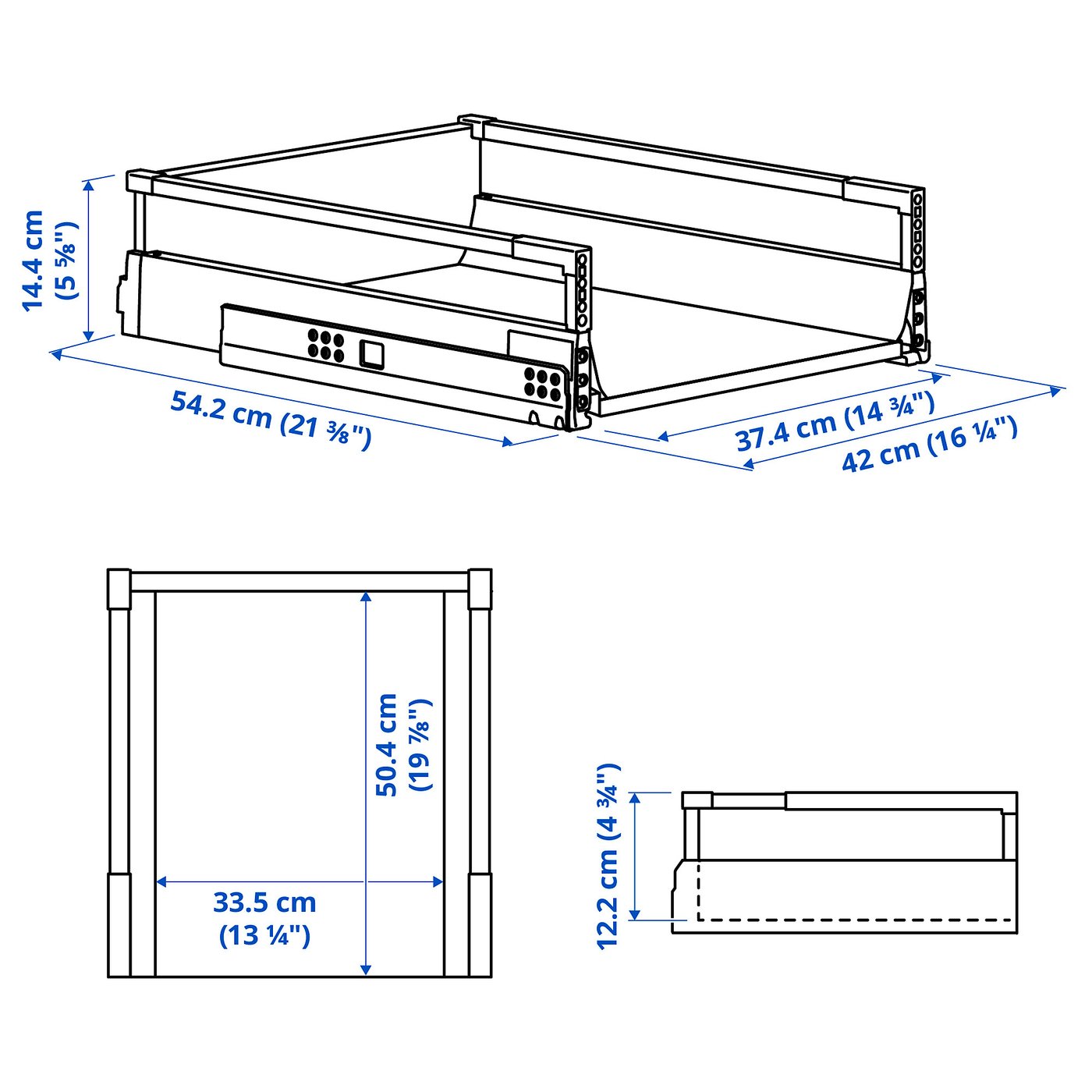 thumbnail image 2 of Ikea MAXIMERA Medium Drawer – White, 18x24, 002.656.65, Brand New 2 of 5