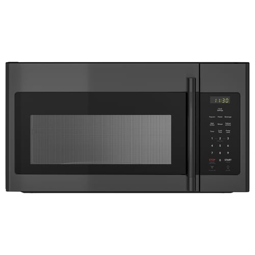 MEDELNIVÅ Overtherange microwave, black Stainless steel IKEA